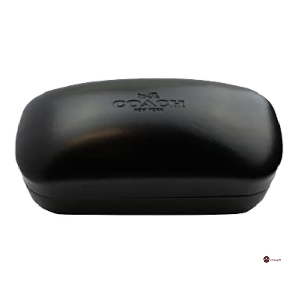 COACH Signature Glitter Logo Grey Silver Gold Square Sunglasses W/ Case - Picture 14 of 16